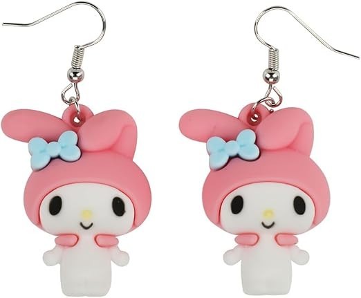My Melody Oversized Figure Earrings Sanrio Kawaii Character Accessory Gift