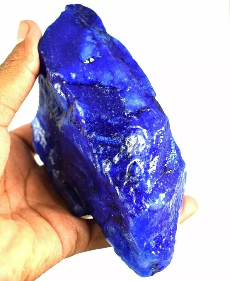 700-800 Ct Natural Sapphire Huge Rough Earth Mined Certified Blue Loose Gemstone