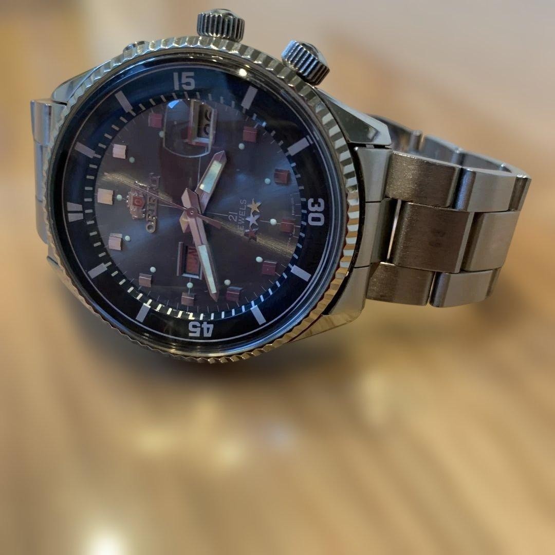 Orient King Master Automatic Wrist 18.5cm 7.3in 1990s Revival Retro