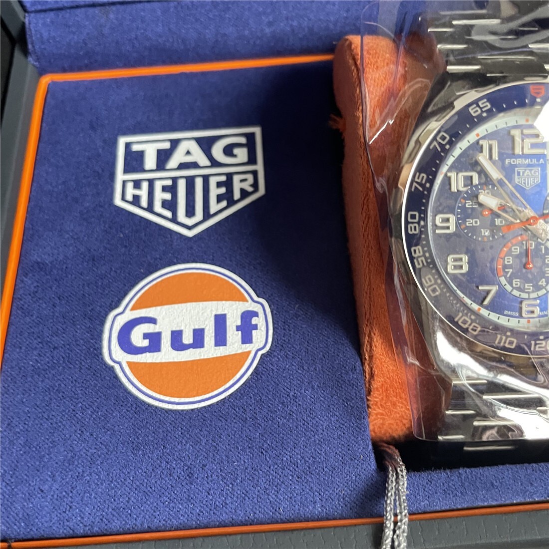 TAG QUARTZ CHRONOGRAPH FORMULA 1 blue MEN’S WATCH CAZ101AT.BA0842 GULF 43