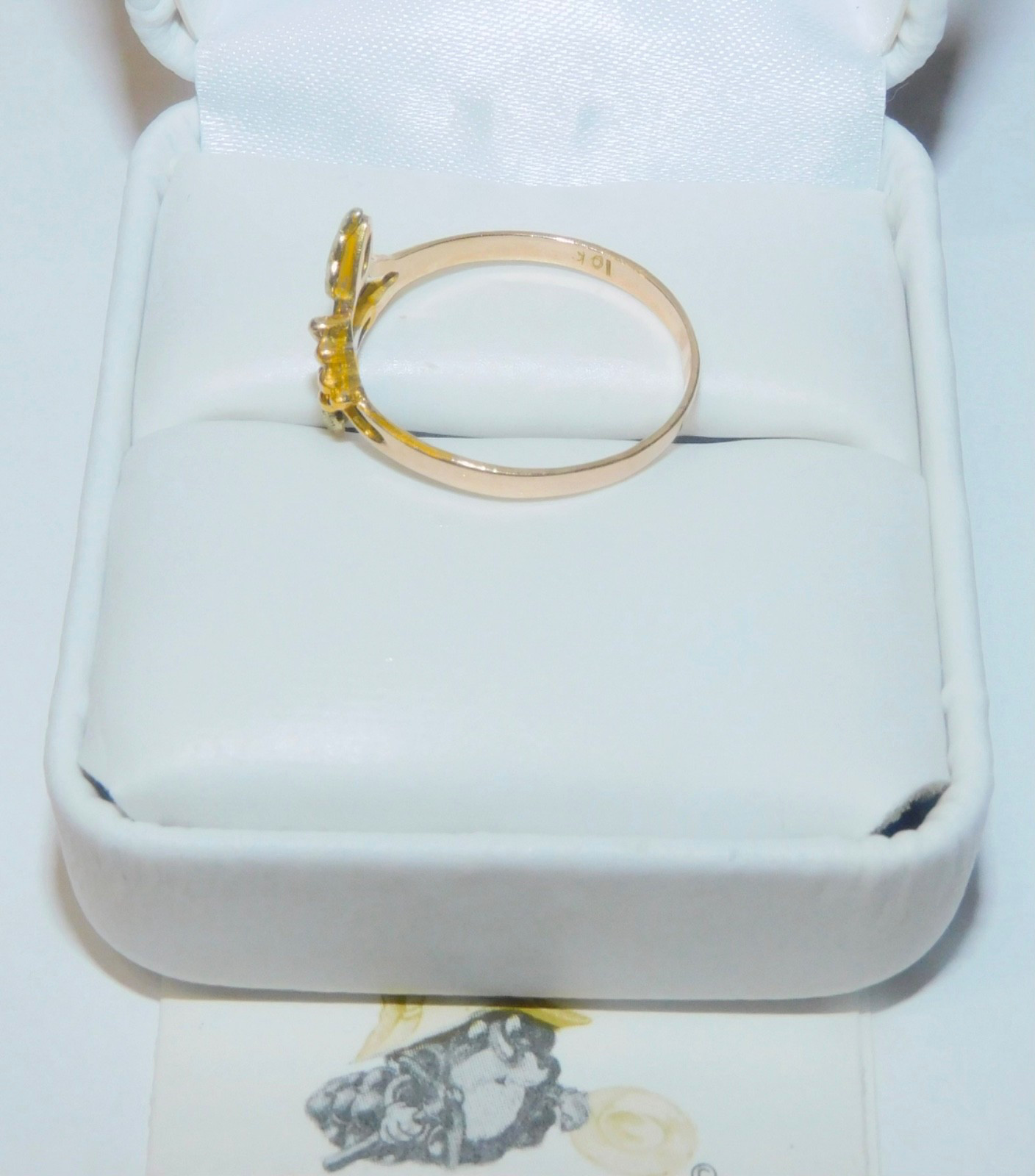 Black Hills Gold 10k Three Leaves Grapes Ring Size 7 1/4