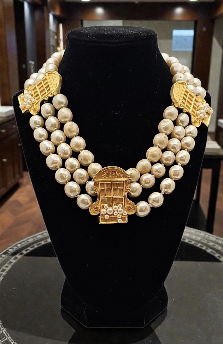 Karl Lagerfeld French Window French Door Necklace RARE investment Piece
