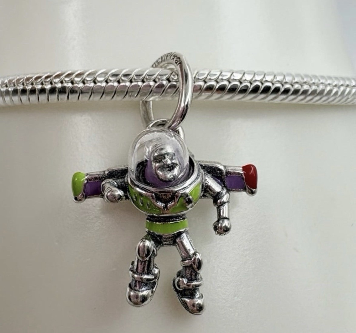 New 100% Authentic PANDORA 925 x Disney Pixar Buzz Lightyear Charm 794604C01