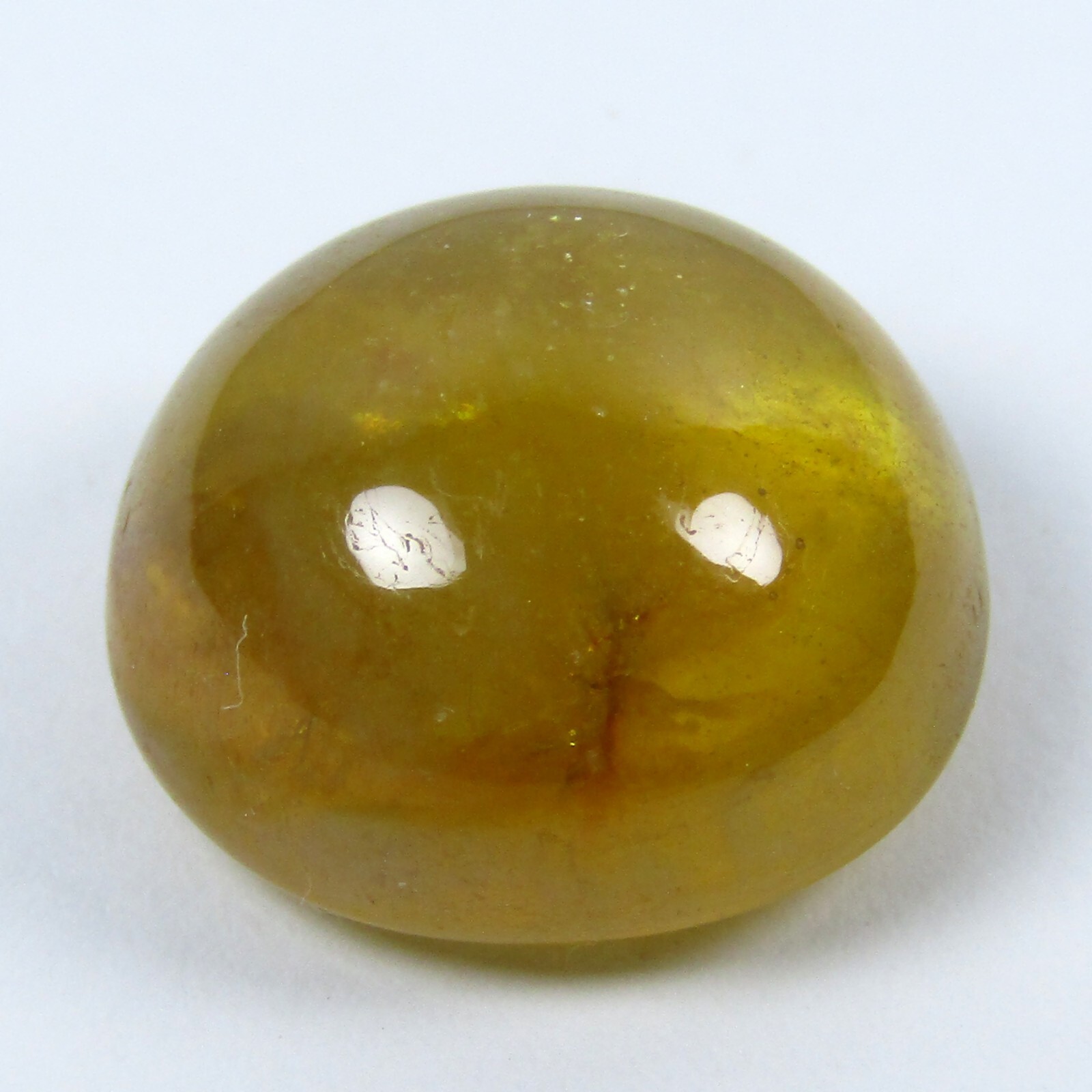 14.60 Cts GENUINE ROUND CAPOCHON SHAPE NATURAL YELLOW SAPPHIRE LOOSE GEMSTONE