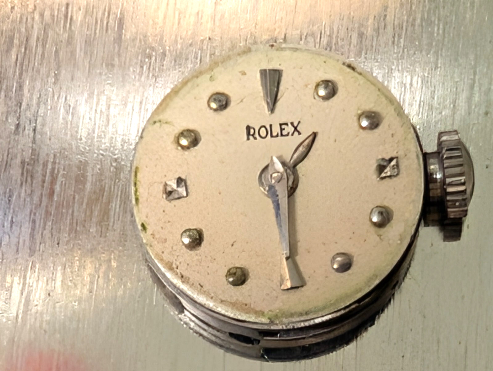 original Rolex Cellini Cal 282 Watch Movement, dial & crown approx 13.8mm diamet