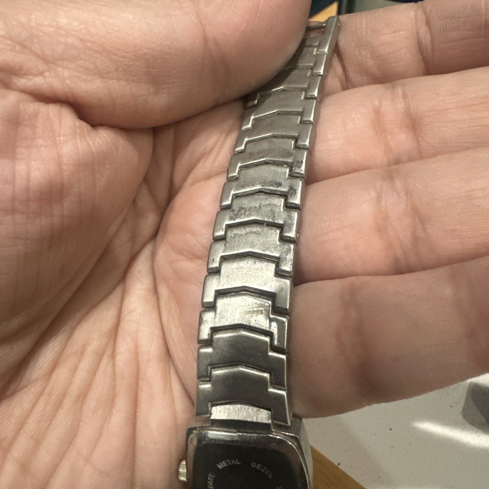 Vintage Working Tropicana Express Silver Ladies Watch New Battery 21mm Fit 7.5