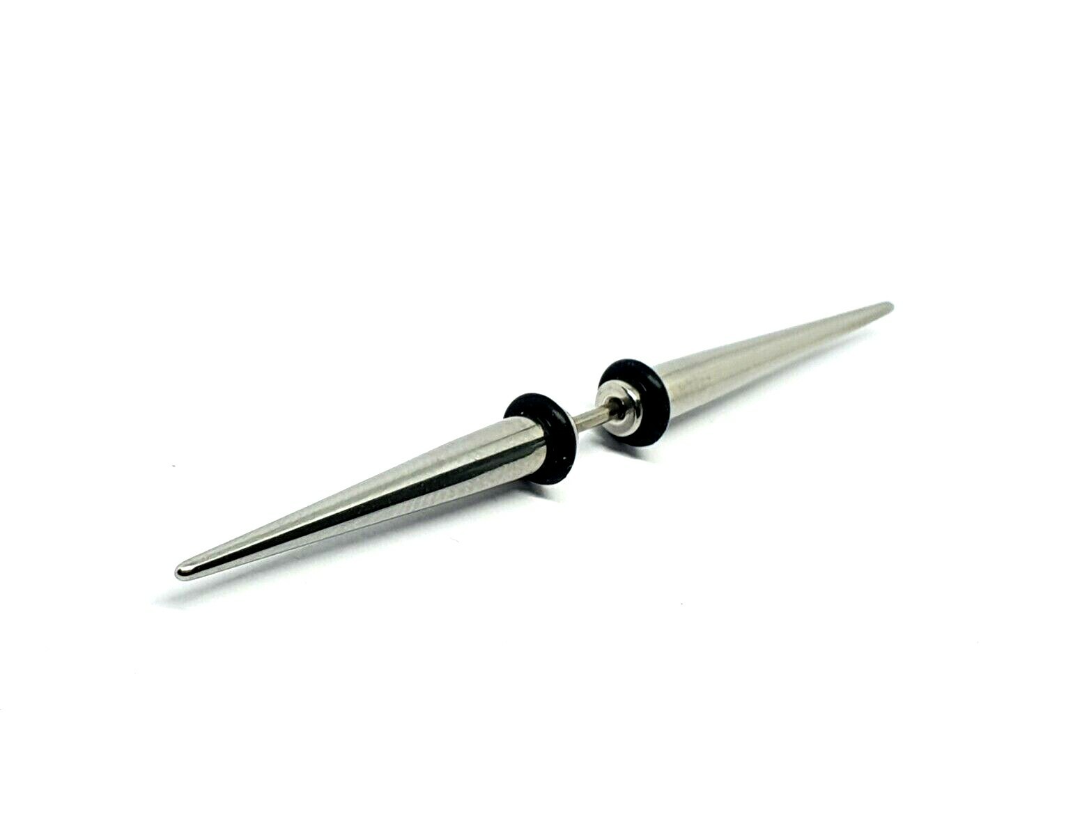 Large Double Spike Septum Bar Cone 16g (1.2mm) 60mm 316L Jewellery Piercing