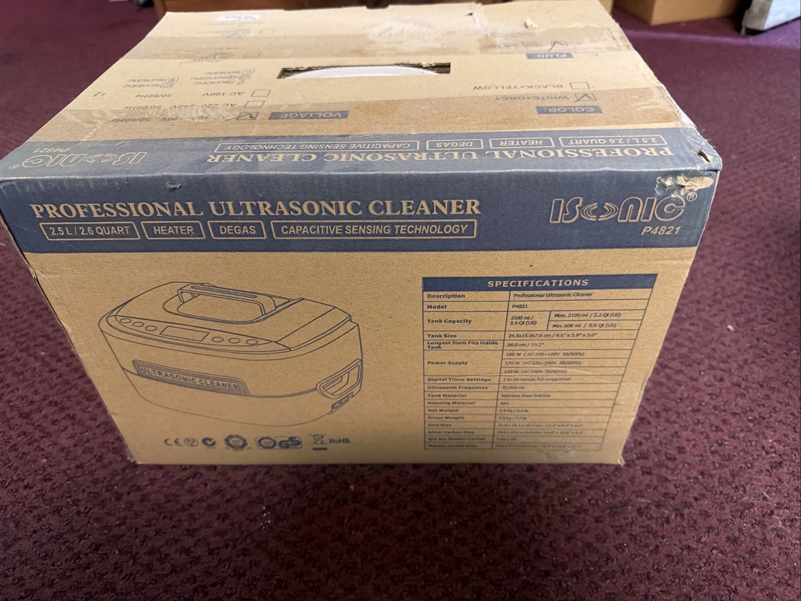 Isonic Professional Ultrasonic Cleaner P4821