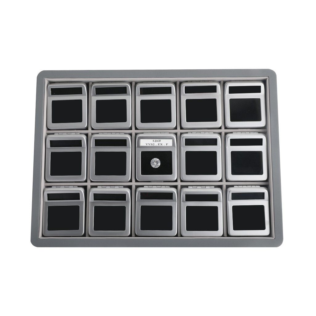 GemTrue Diamond Display Box Set with logo inter-changeable stone details card
