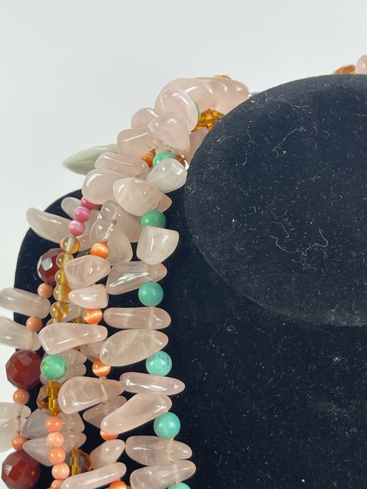 Simon Alcantara Design Polished Stone Necklace Stunning ! Bergdorf Goodman