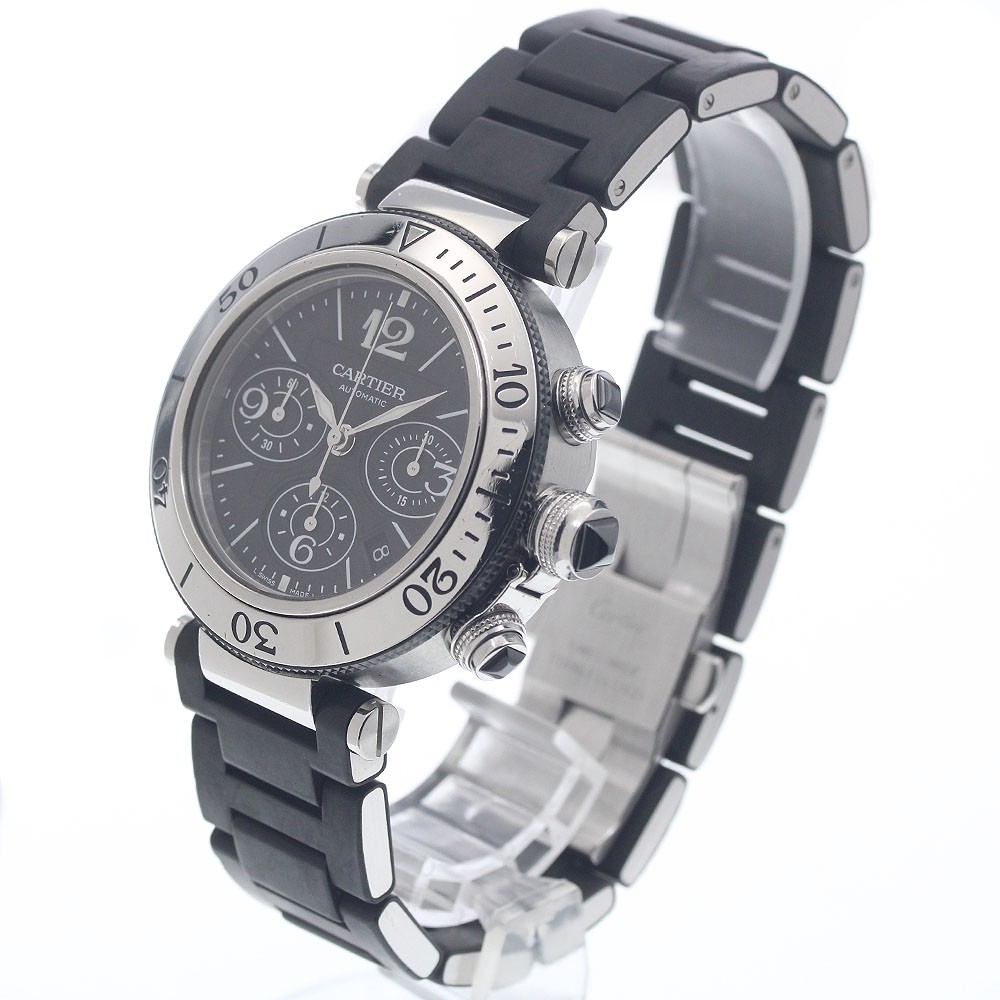 CARTIER Pasha Seatimer Chrono W31088U2 Date Automatic Men’s Watch_963033