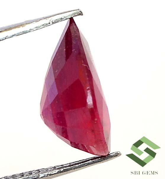 11×9 mm Natural Ruby Pear Cut 3.91 CTS Mozambique Faceted Loose Gemstone GF