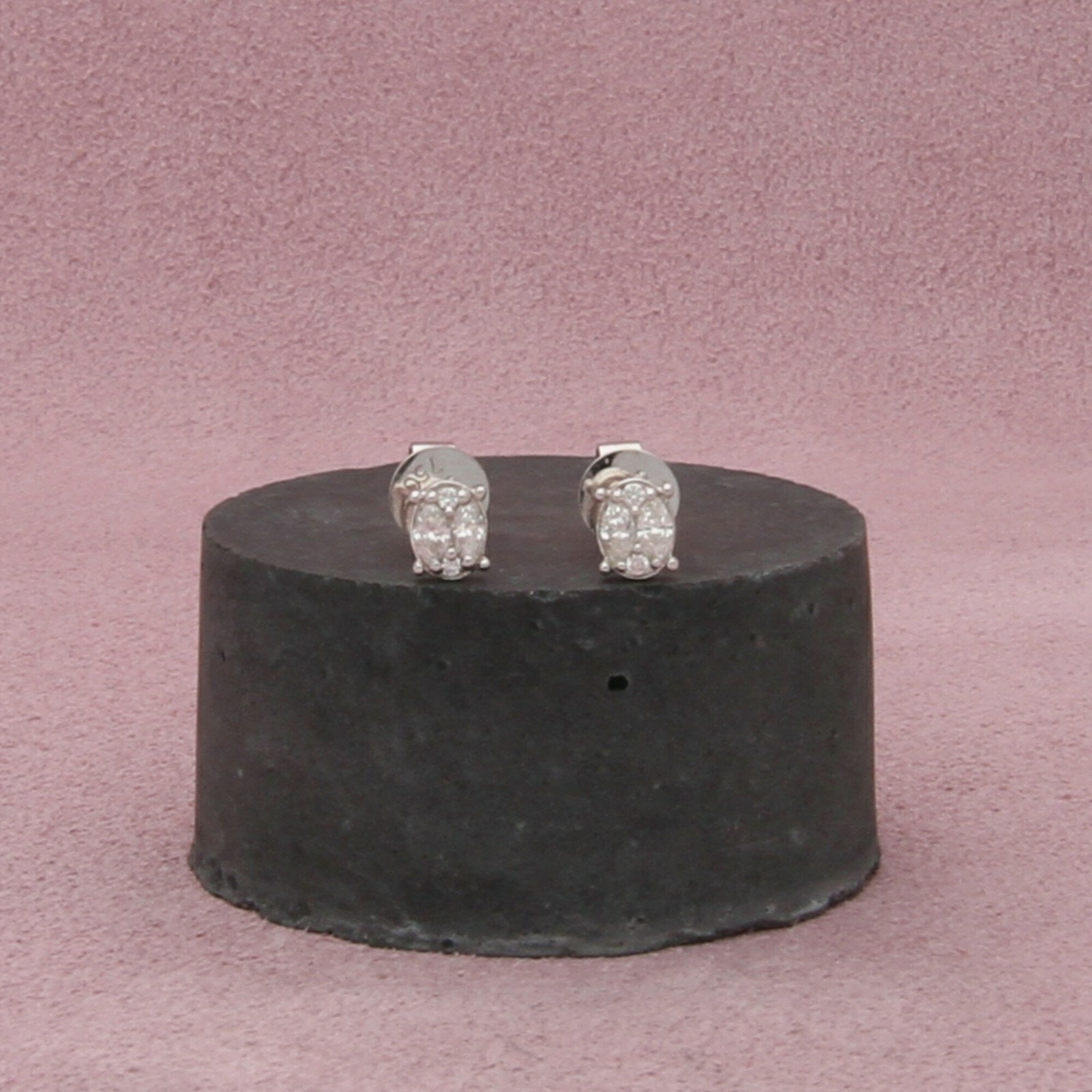 bony levy 18k white gold 0.23 ct diamond mika stud earrings