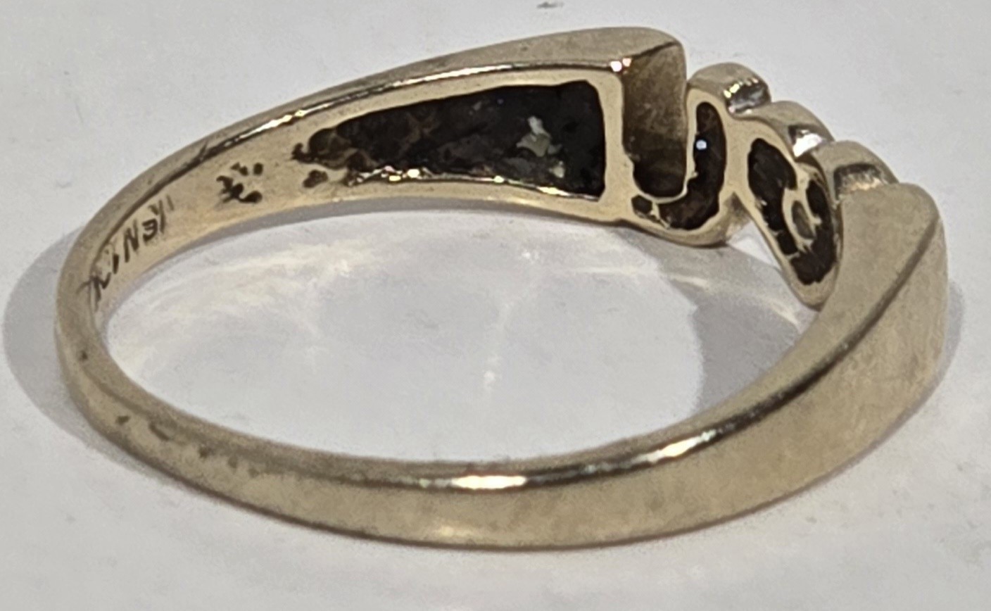 10K Yellow Gold I Love You Ring – Size 5/5.5 – 15.9mm I❤️U – 1.46 Grams