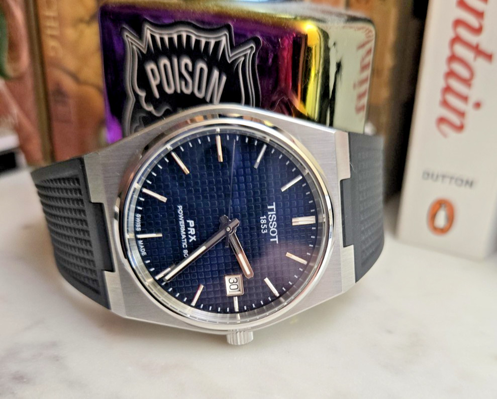 Tissot PRX Powermatic 80 Auto Blue Dial Steel Sapphire 100m Black Rubber