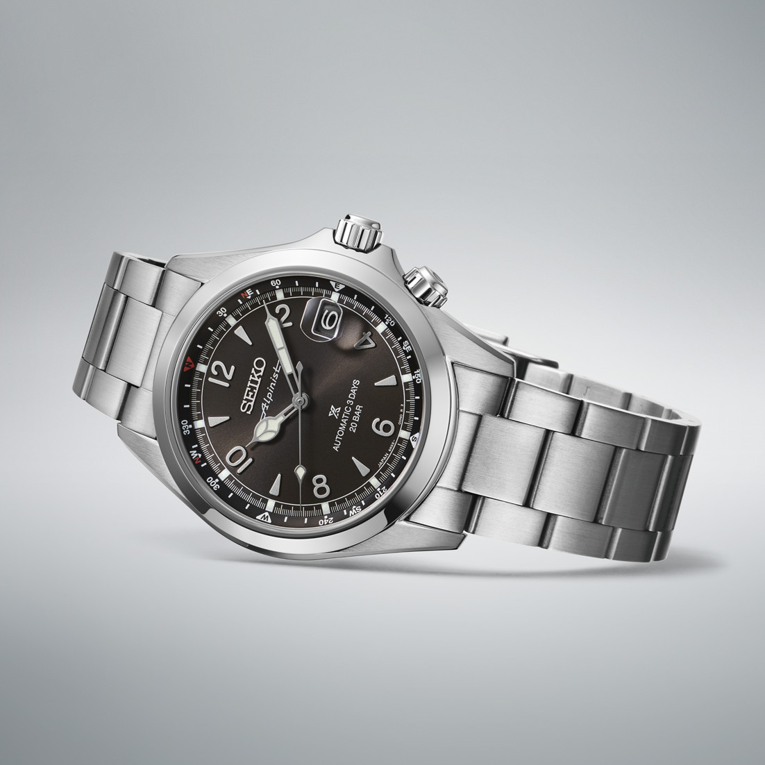 Seiko Prospex Land Alpinist Black Dial Automatic Mens Watch SPB505