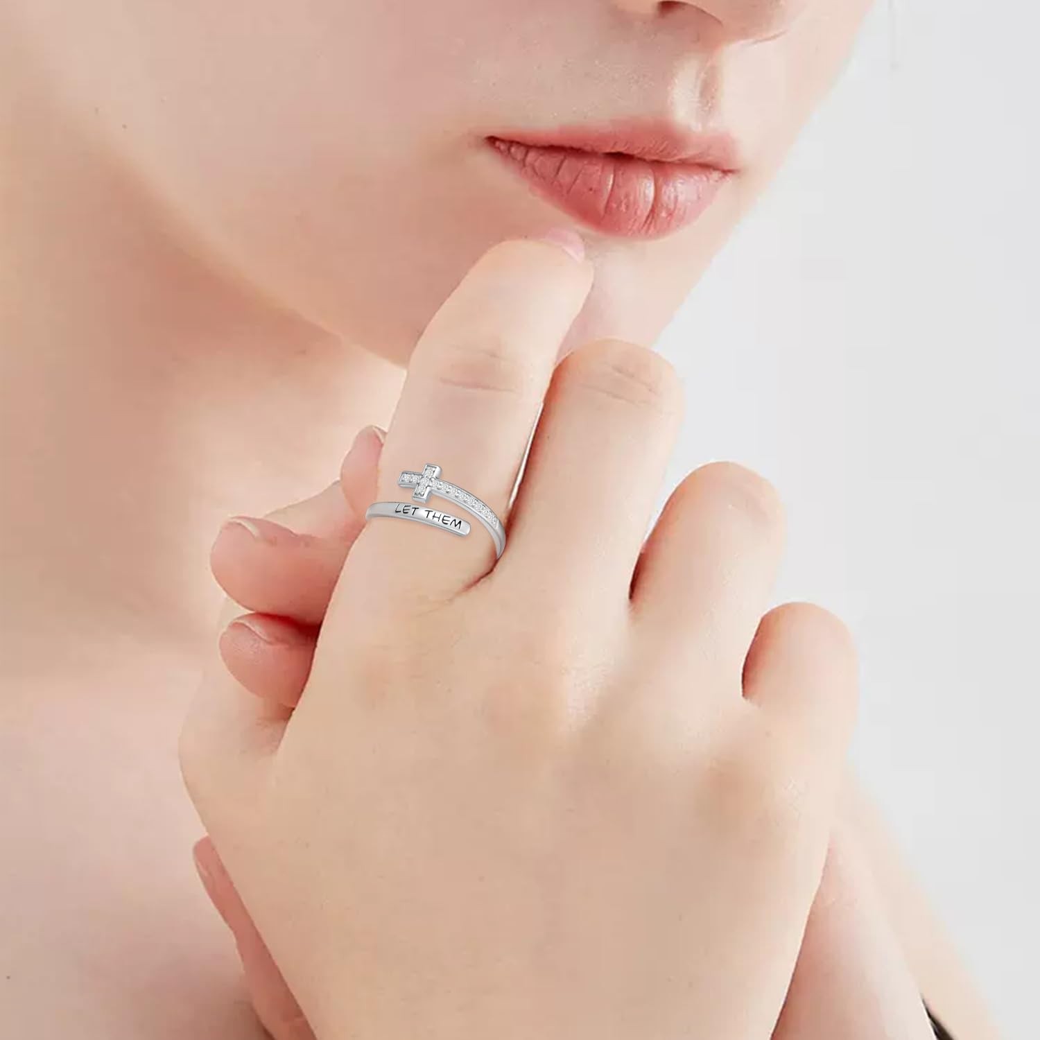 Let Them Rings 925 Sterling Silver Inspirational Gifts Worth Motivation Ring …