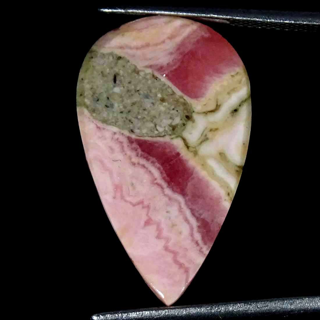 20.50Cts Natural Rhodochrosite Pear Cabochon loose Gemstone
