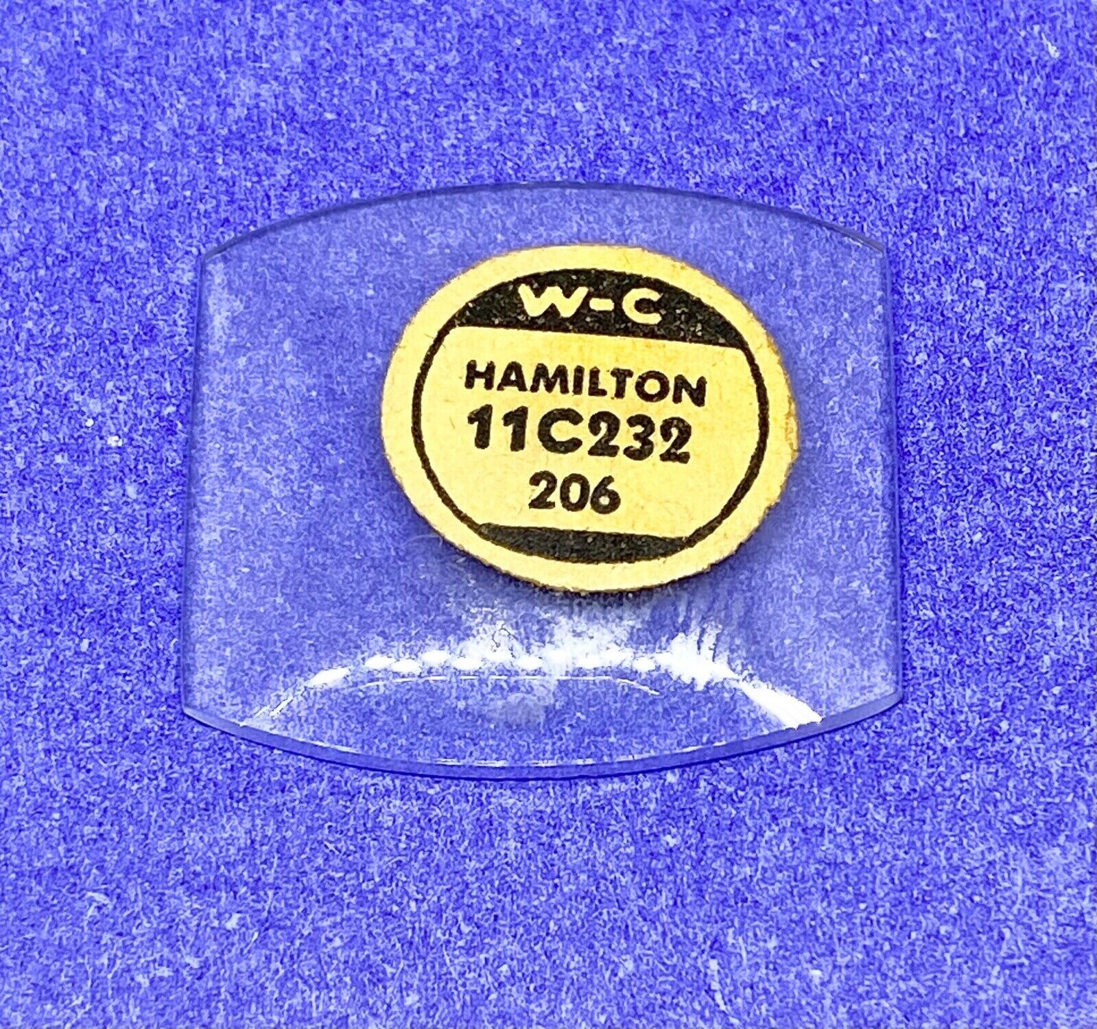 Hamilton Watch Crystal 23.2 x 20.6 mm Mineral Glass W-C 11C232 G-S CMT 325-5