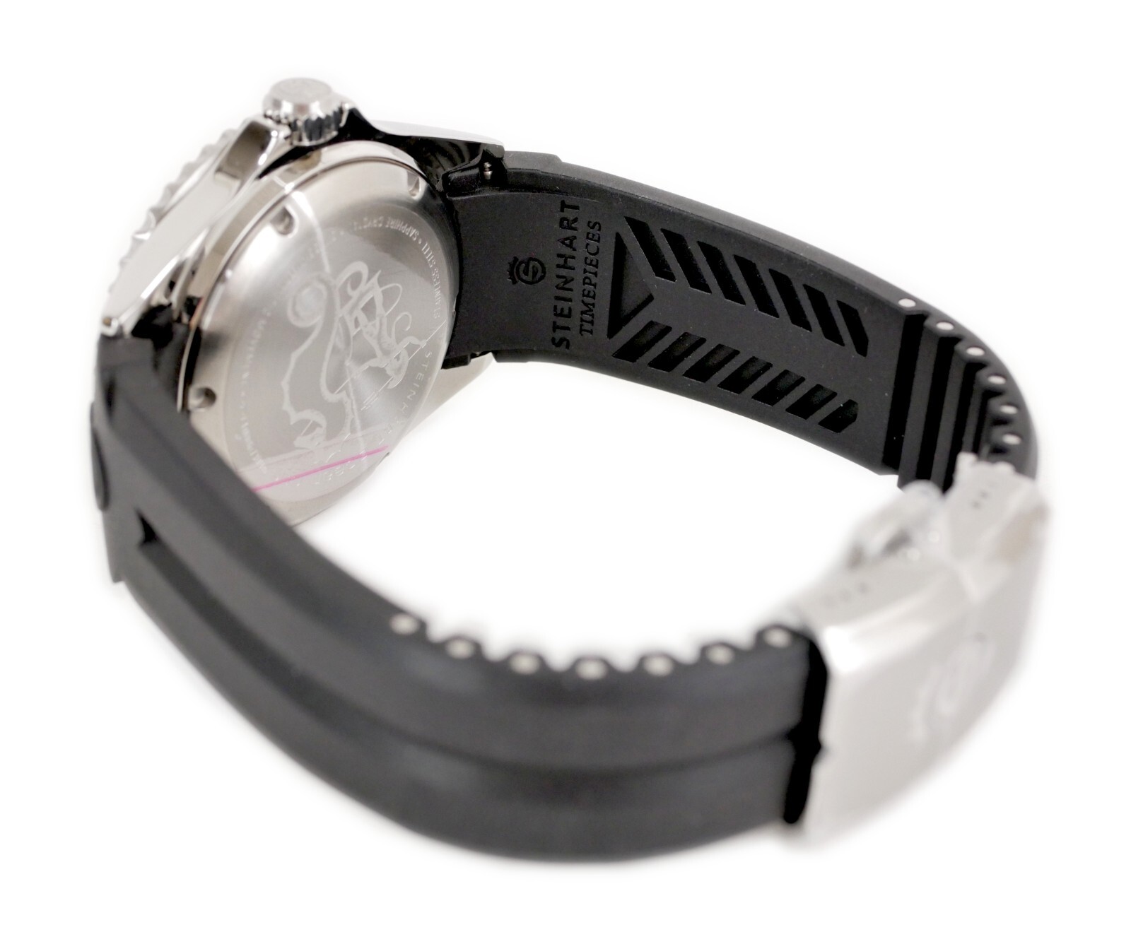 Steinhart Ocean One 39 Black Ceramic Automatic Swiss Dive Watch 103-0981 Slicone