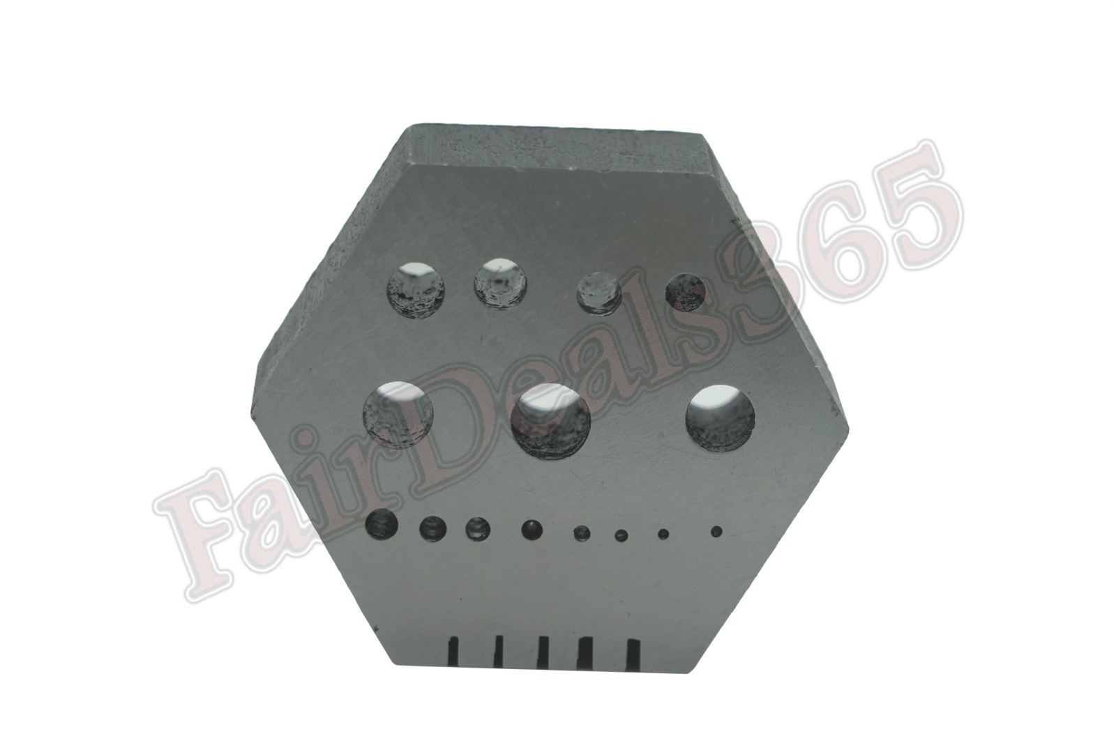 Hexagonal Riveting Stake w/ 15 Holes and 5 Serrations Jewelry Forming Tool