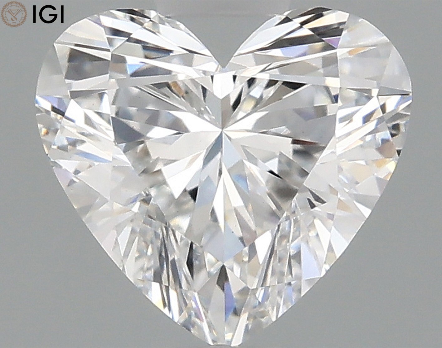 1.01 CT Brilliant Heart Shape CVD Lab Grown Diamond IGI Certified D-Color VVS2