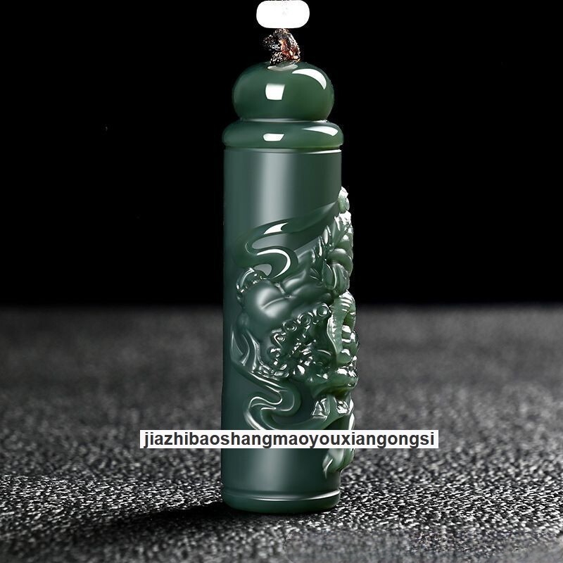 Certified Hotan Green Jade’s Pixiu Hand carving Pendant Is A Source of Wealth