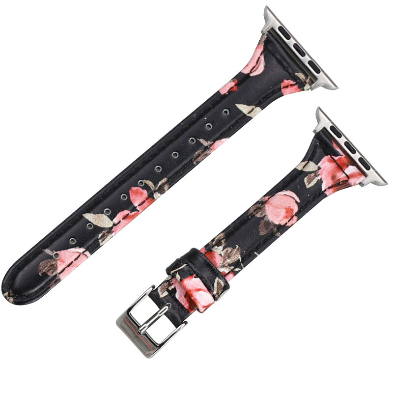 38/42/40/44mm Slim Leather Band Women Strap for Apple Watch Series8 7 6 5 4 3 SE