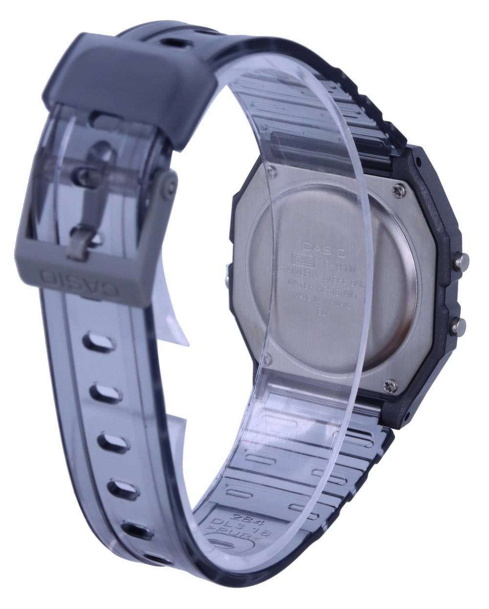 Casio Youth Quartz Grey Dial Digital Resin Strap Women’s Watch F-91WS-8