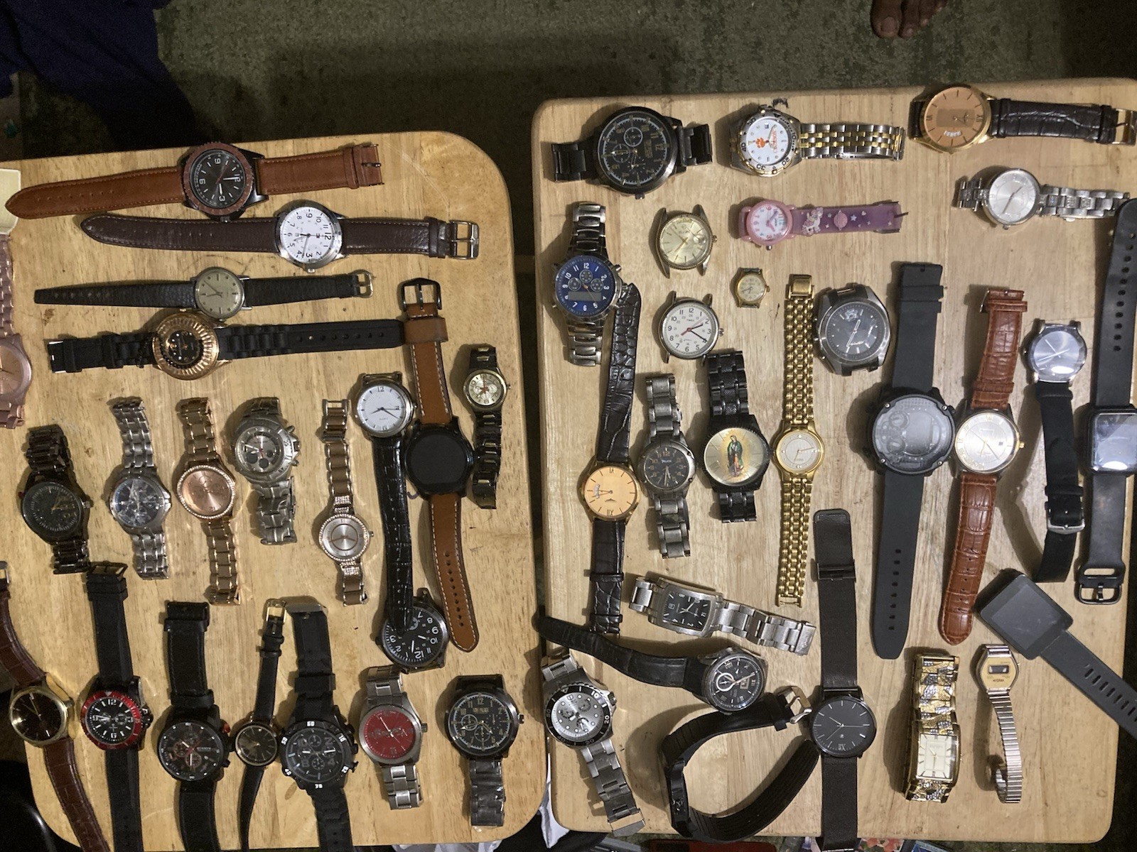 Men and Women Watch Lot Various Brands Untested As Is Parts / Repair 48pc