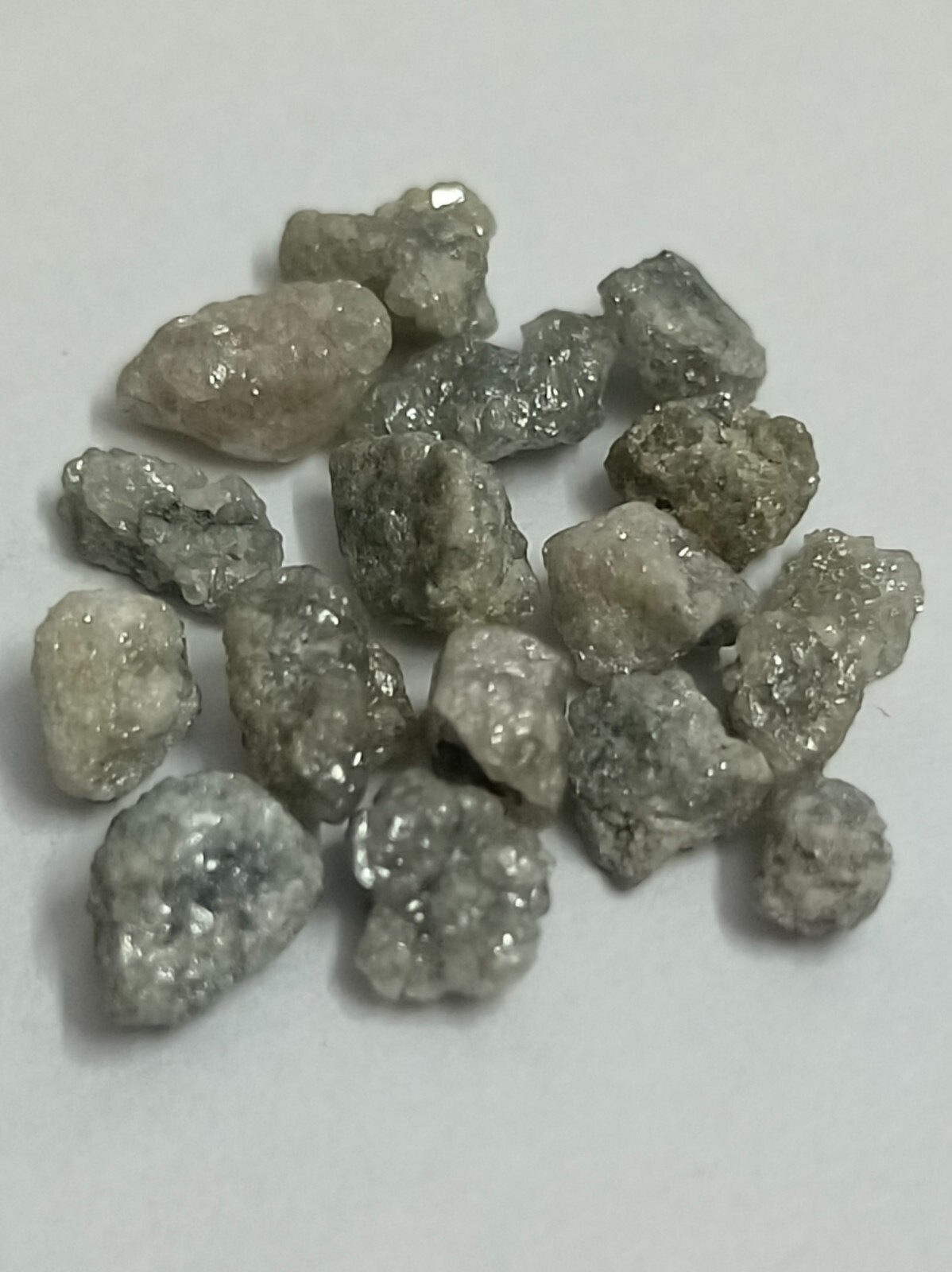 5.00 Ct Natural Silver Uncut Rough Diamonds | 3.00 to 4.00 mm Loose Diamond Lot