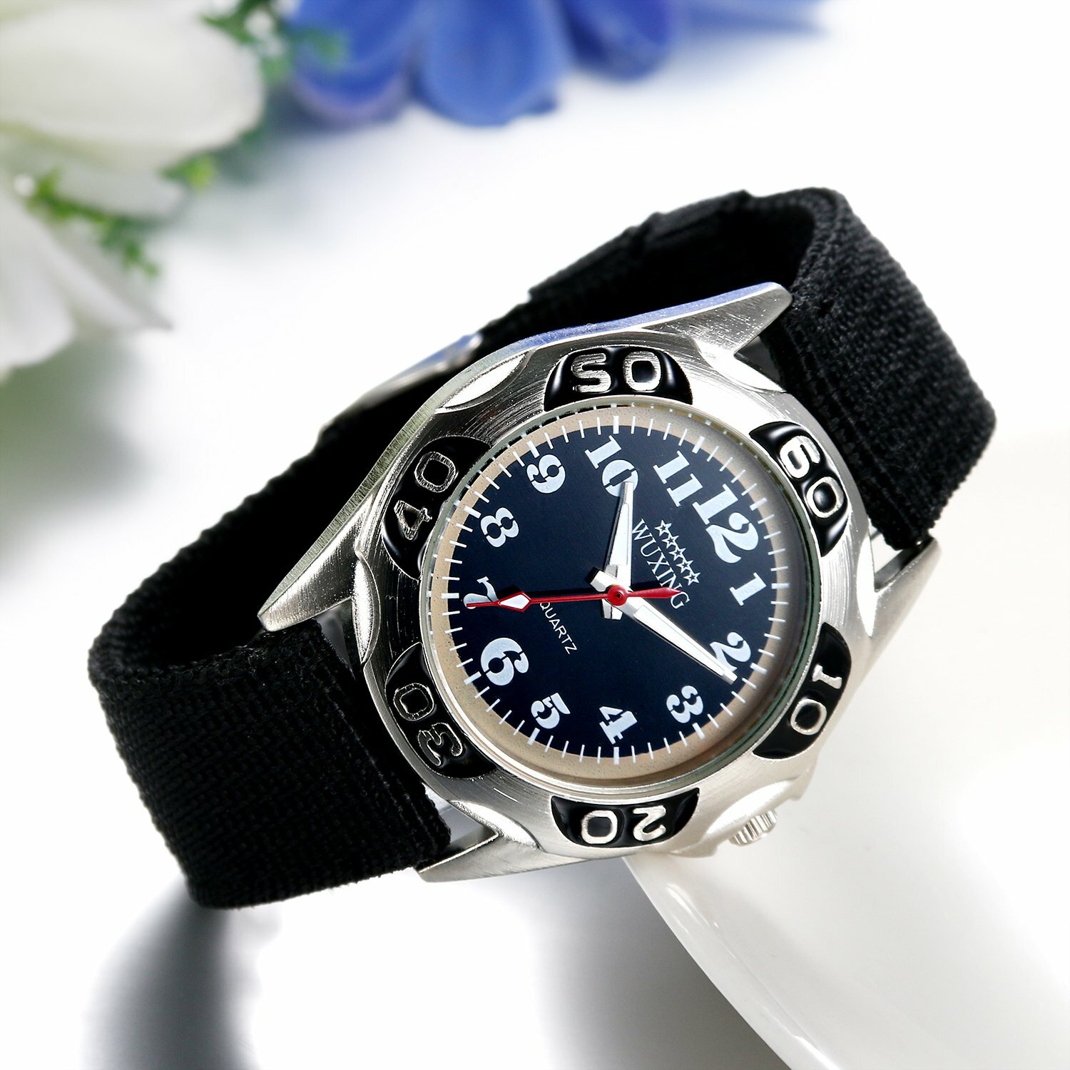 Military Army Sports Ultra Thin Nylon Canvas Strap Quartz Analog Wrist Watches