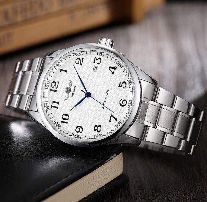 Men’s Automatic Mechanical Watch Date Stainless Steel Easy Read Watches for Men
