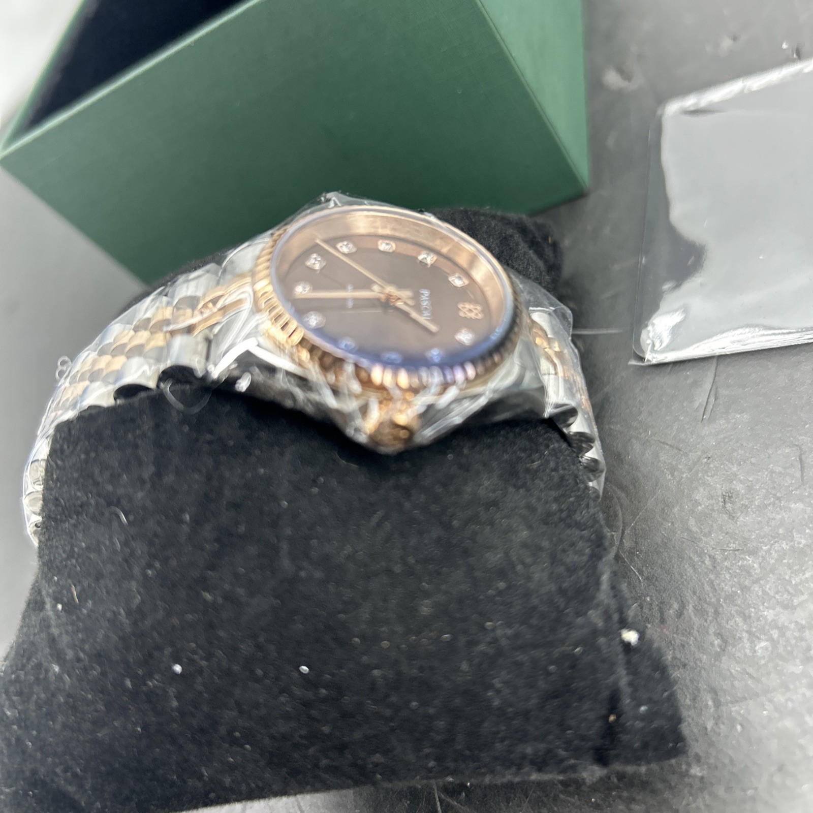 NEW PASCAL WOMAN’S ROSE GOLD/BROWN WATCH! $310.00 MSRP