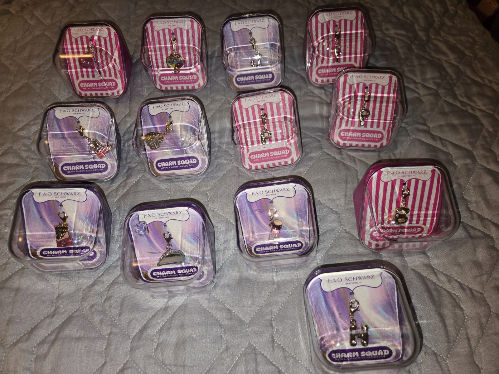 FAO Schwarz Charm Squad. Lot of 13 New charms , cowboy hat,boot, purse, heart