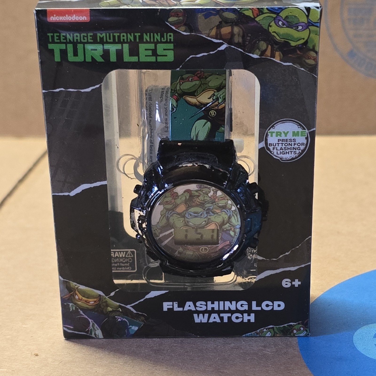 NIB. Nickelodeon Teenage Mutant Ninja Turtles Flashing LCD Watch.