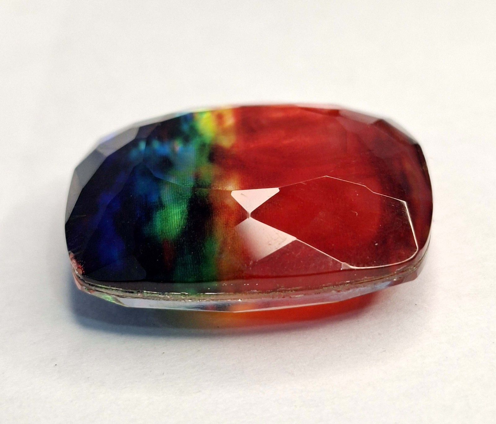 Ammolite Opal Like Organic Natural Cushion Cut 57-59 Ct Loose Gemstone RK898