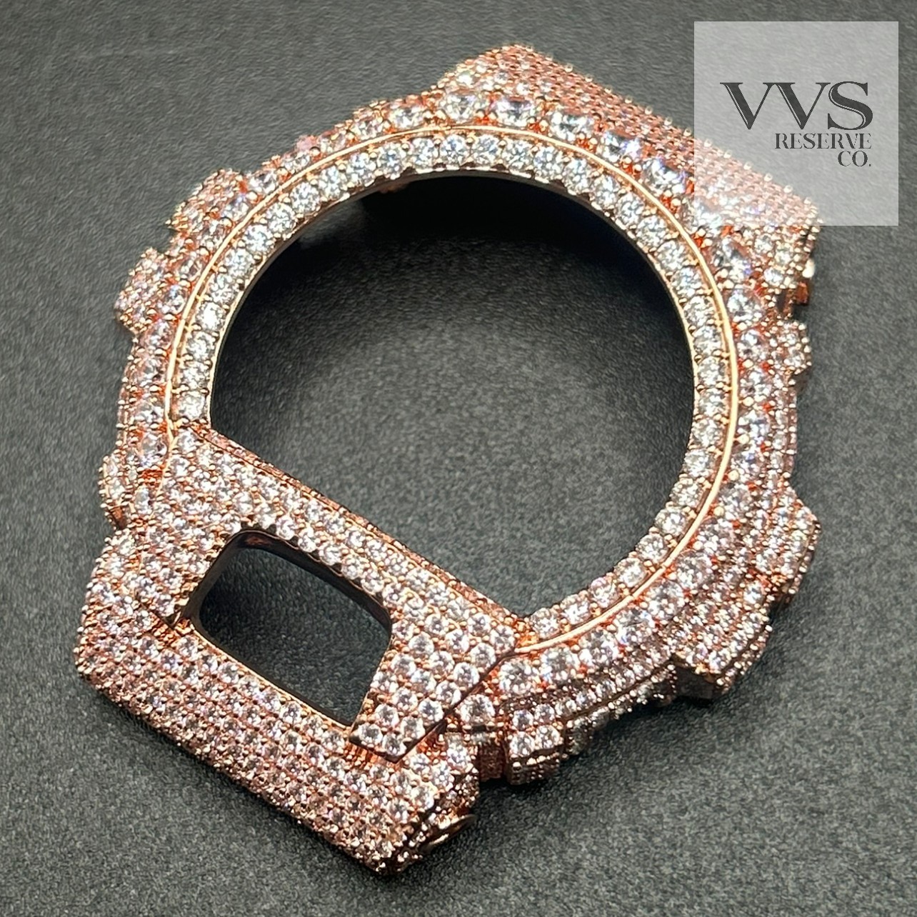 5A CUBIC ZIRCONIA Iced BEZEL Kit For DW6900 Watch – BEZEL ONLY