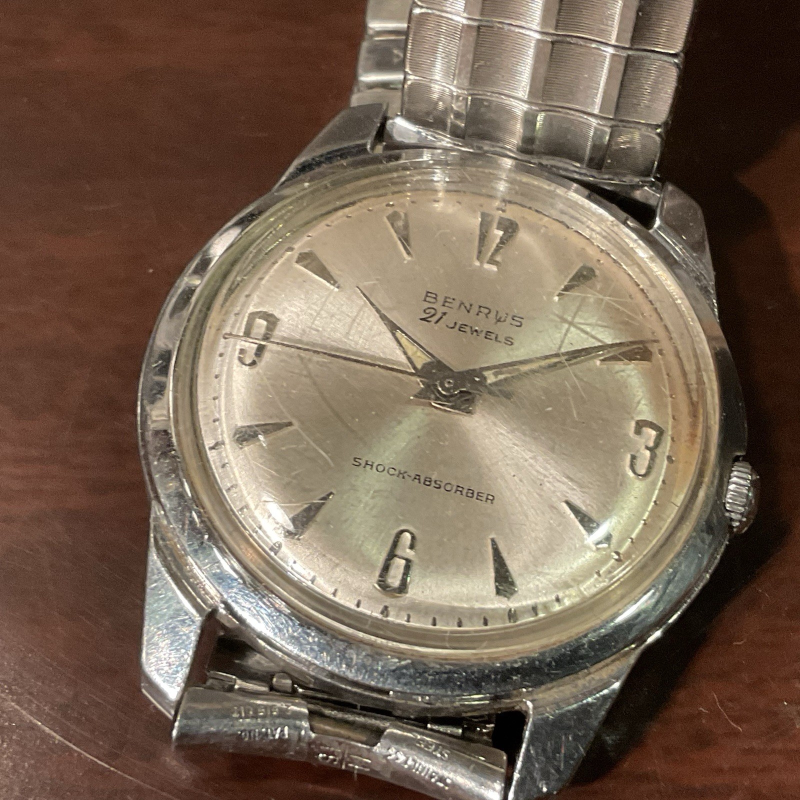 Vintage Benrus 21 Jewel Series 3001 Shock Absorbing Water Proof Men’s Watch Work