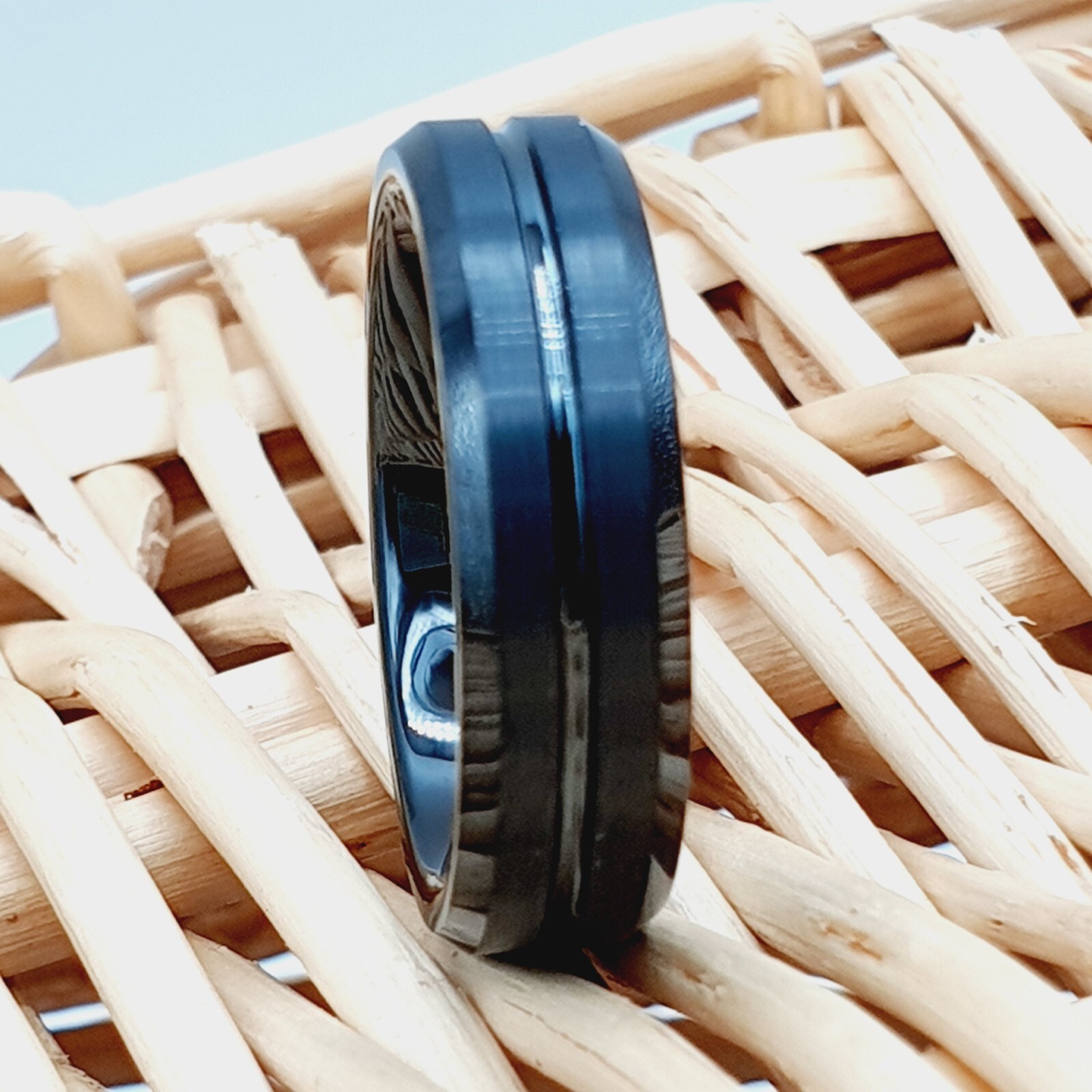 Black Tungsten Engagement Rings Anniversary Promise Band Men & Women