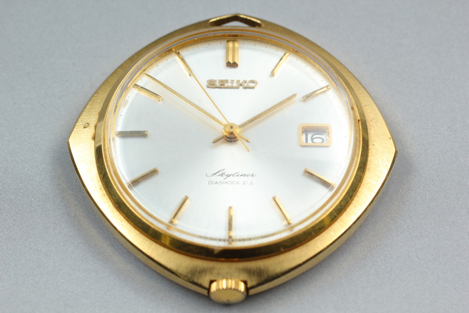 [Exc+4] Seiko Skyliner manual winding watch pendant type From JAPAN