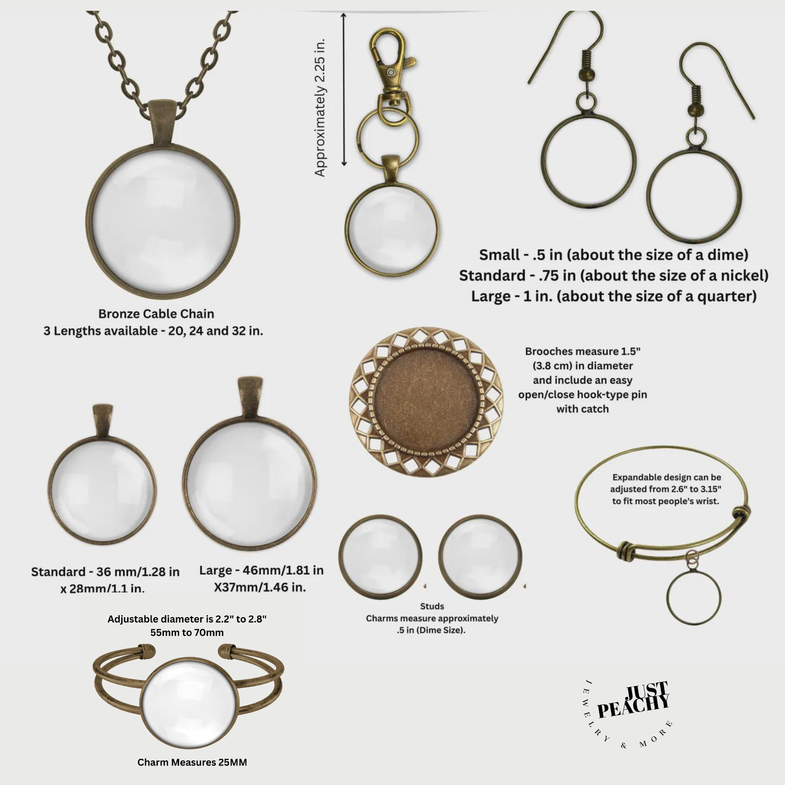 Egyptian Eye of the Pharoah Bronze Silver Jewelry Necklace Set