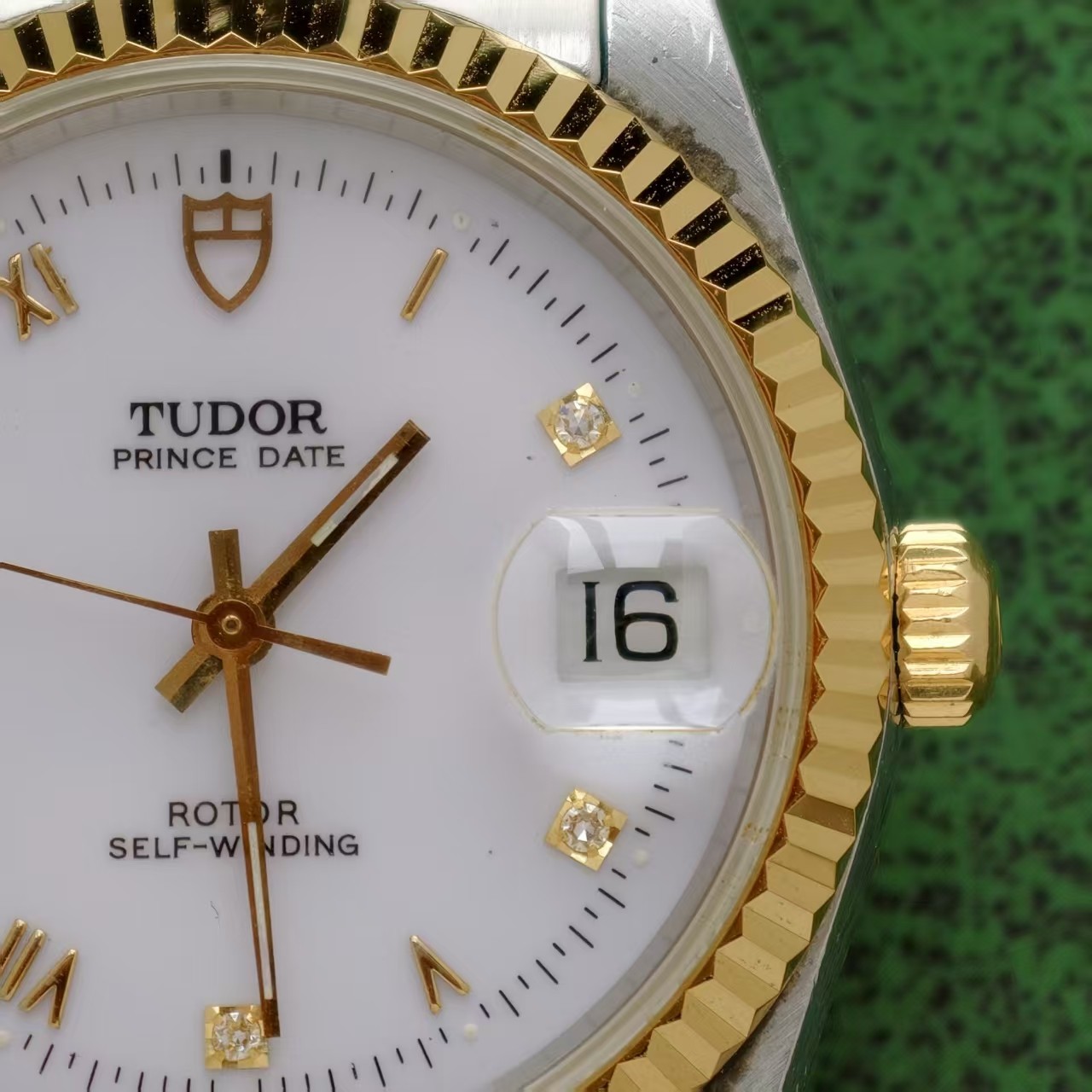 Tudor White Dial Prince Date 74033 Men’sWatch Automatic 34mm Champagne Number