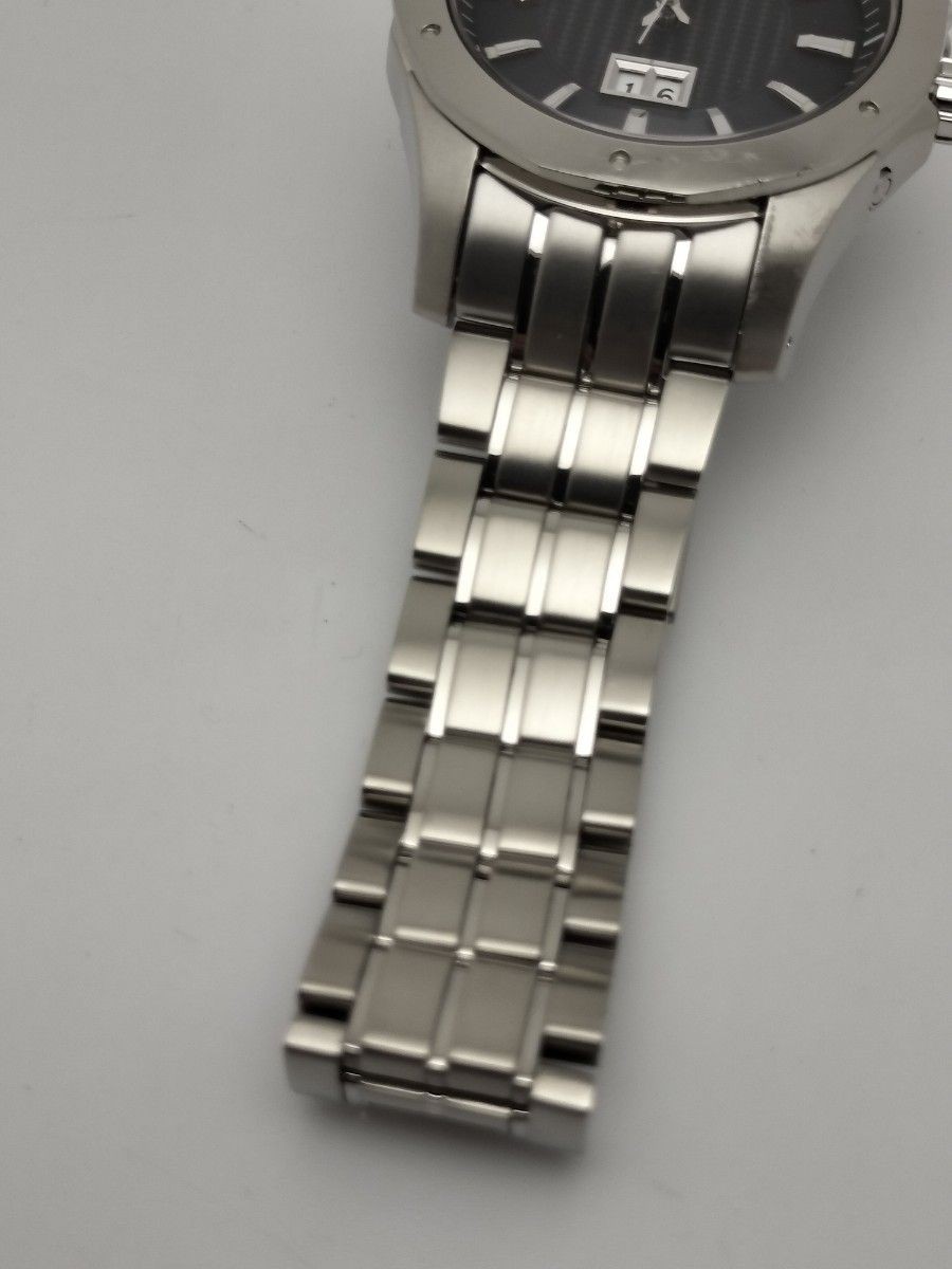 Seiko Brightz 8B43 Radio Solar Titanium Watch Big Date Timepiece Authentic