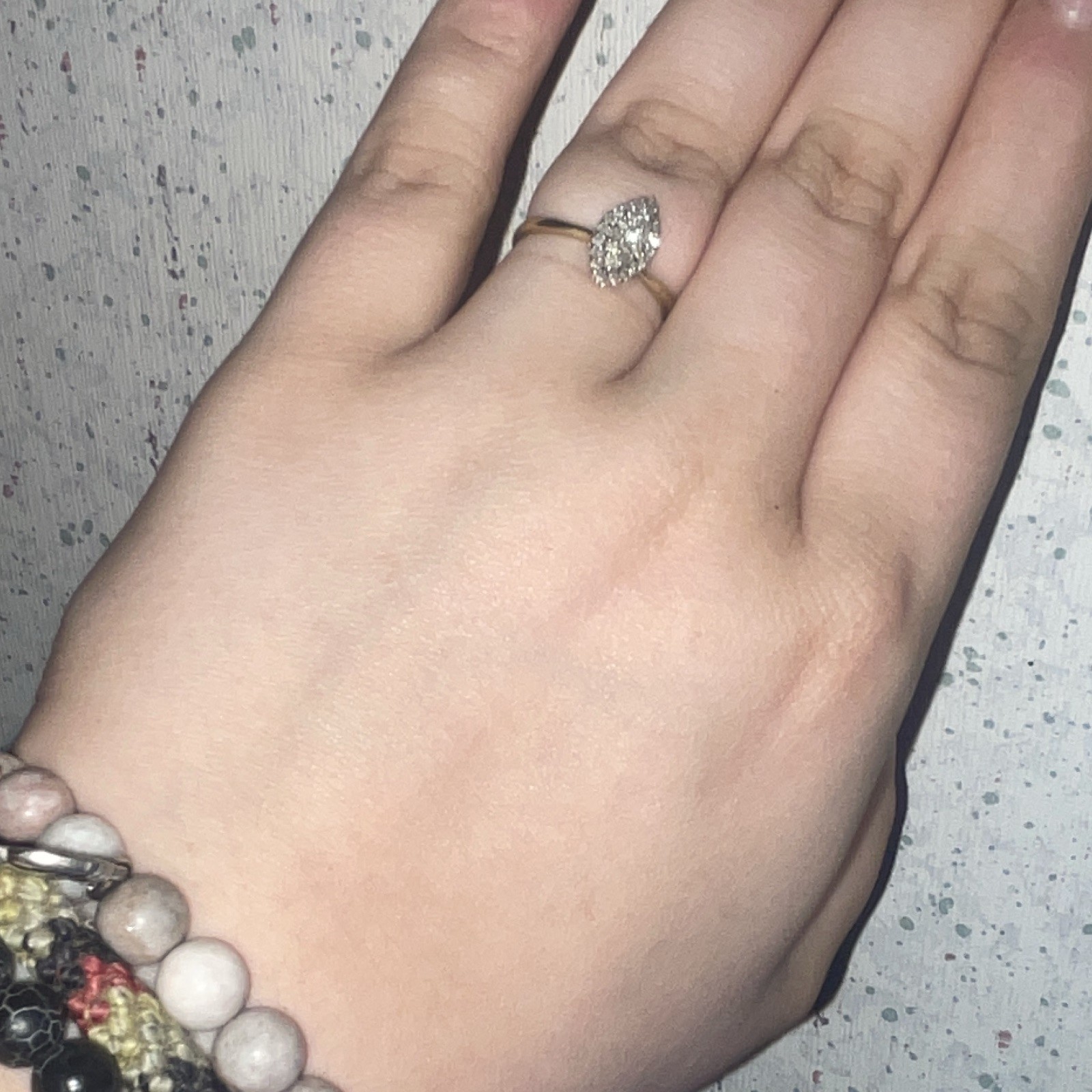 Forever Bride 10K Gold Diamond Engagement Ring 1/5 CTTW Sz 7