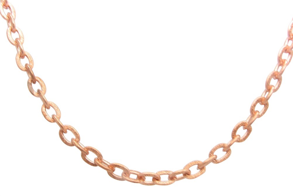 Solid Copper Chain CN630G – 1/4 of an inch wide. Available in 18 to 30 inches.