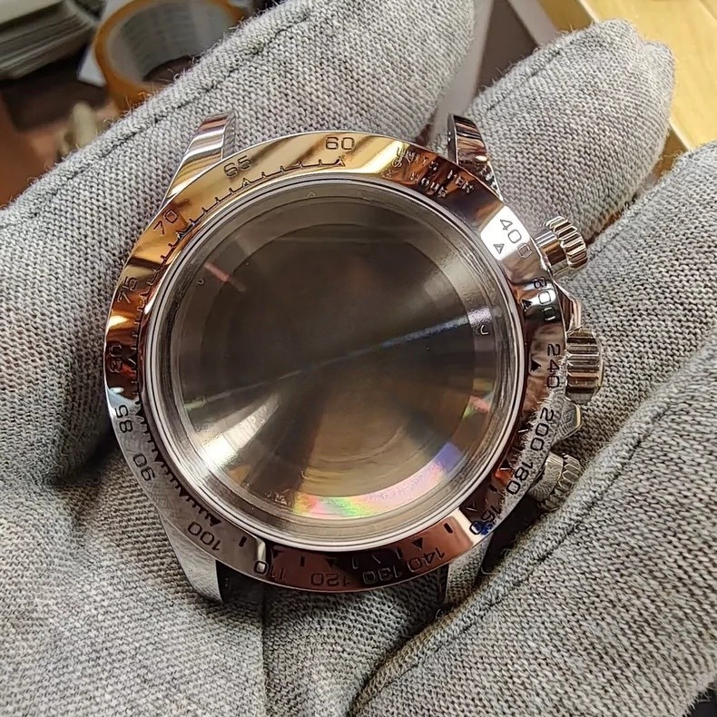 Watch Repair Stainless Chronograph Case Bezel Assembly For Dtona 116520 Caliber