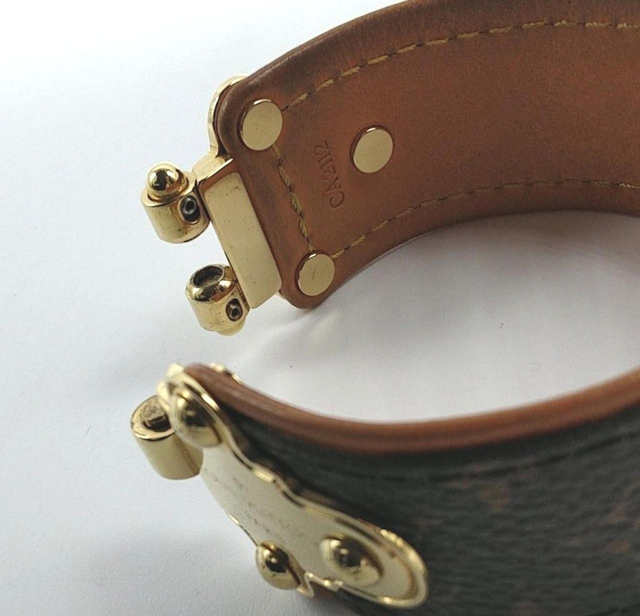 Louis Vuitton Bracelet Digit Monogram M6611 Silver Bangle Mens Jewelry Japan