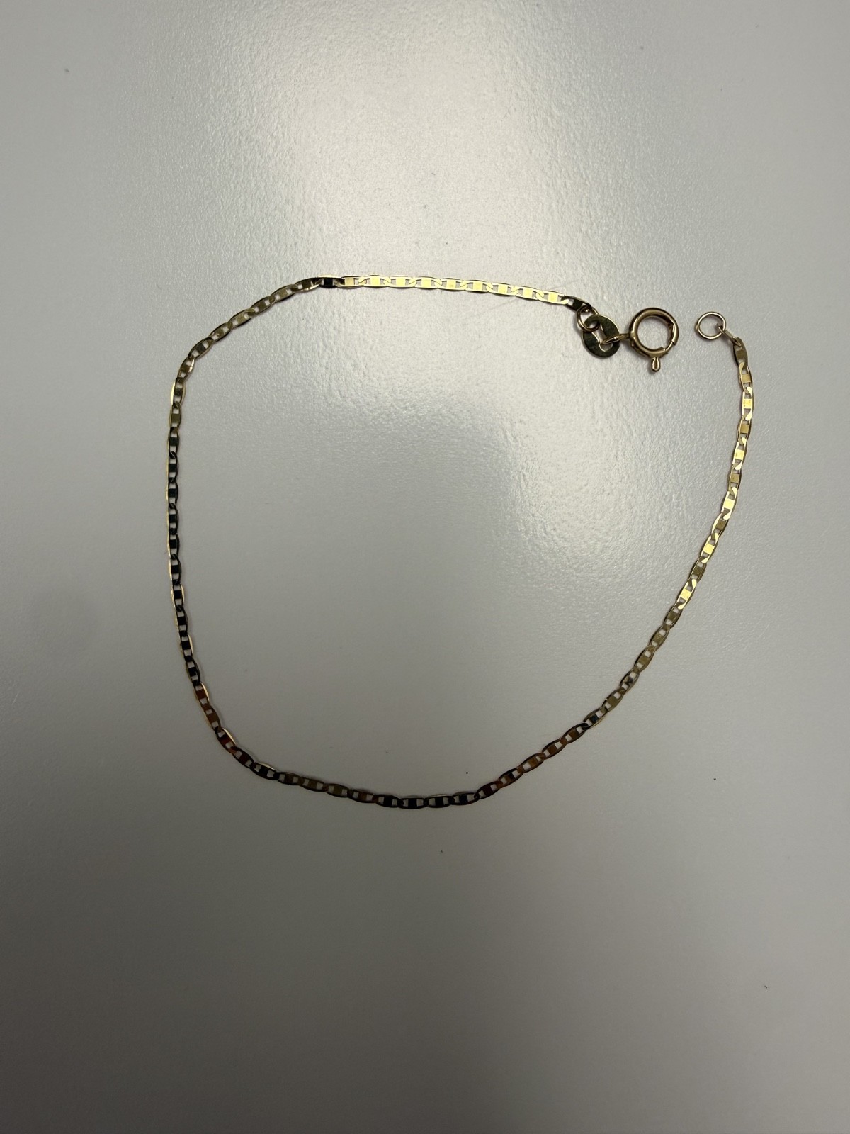 Flat Mariner link Bracelet 10k gold