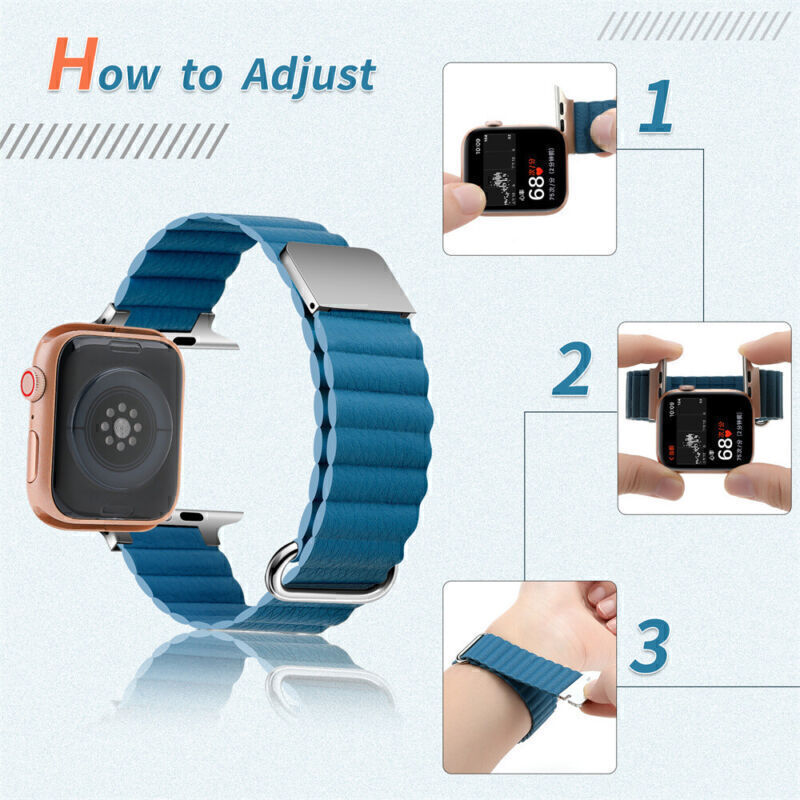 For Apple Watch Ultra 2 Series 9 8 7 6 SE 44/41/45/49mm Magnetic Loop Band Strap